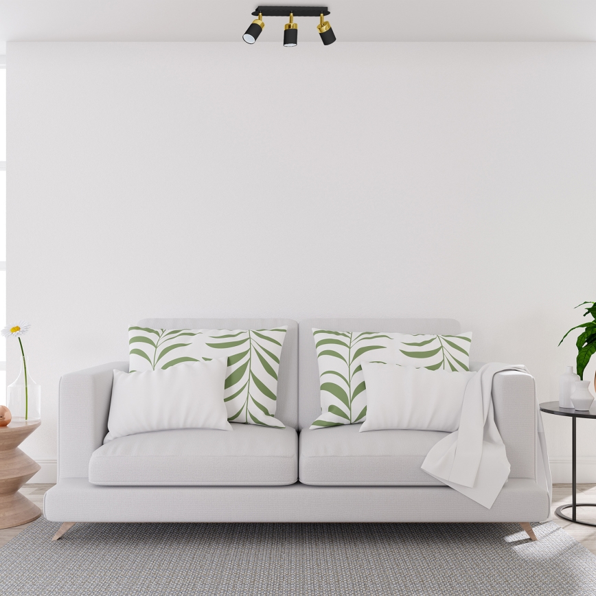 Deckenspot JOKER 3xGU10/25W/230V schwarz/gold