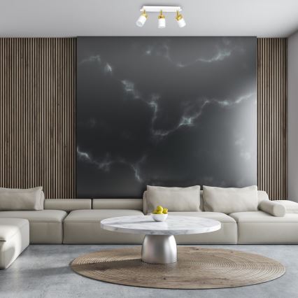 Deckenspot JOKER 3xGU10/25W/230V weiß/gold