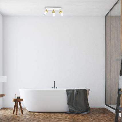 Deckenspot JOKER 3xGU10/25W/230V weiß/gold