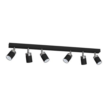 Deckenspot JOKER 6xGU10/25W/230V schwarz/hochglanzchrom