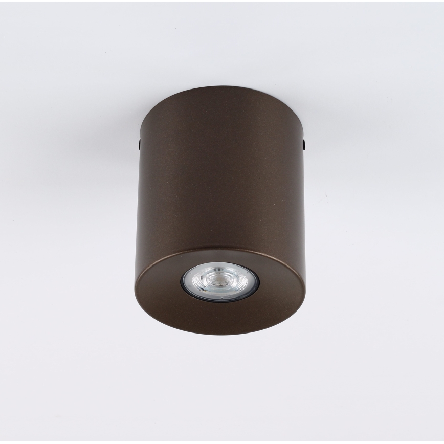 Deckenspot ORION 1xGU10/10W/230V 12,5 cm braun