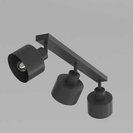 Deckenspot PARKLA 3xE27/15W/230V schwarz