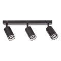 Deckenspot PIPE 3xGU10/10W/230V schwarz