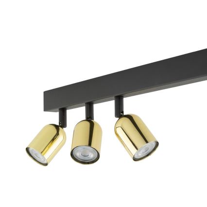 Deckenspot TOP 4xGU10/10W/230V schwarz/gold