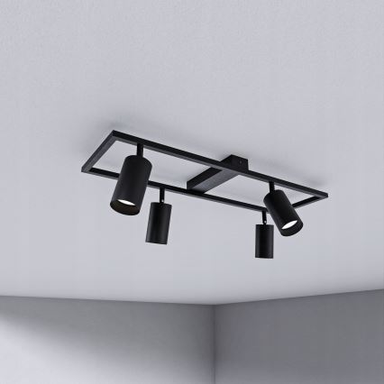 Deckenstrahler 4xGU10/30W/230V schwarz