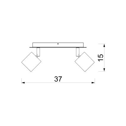 Deckenstrahler DEMIA 2xGU10/8W/230V beige