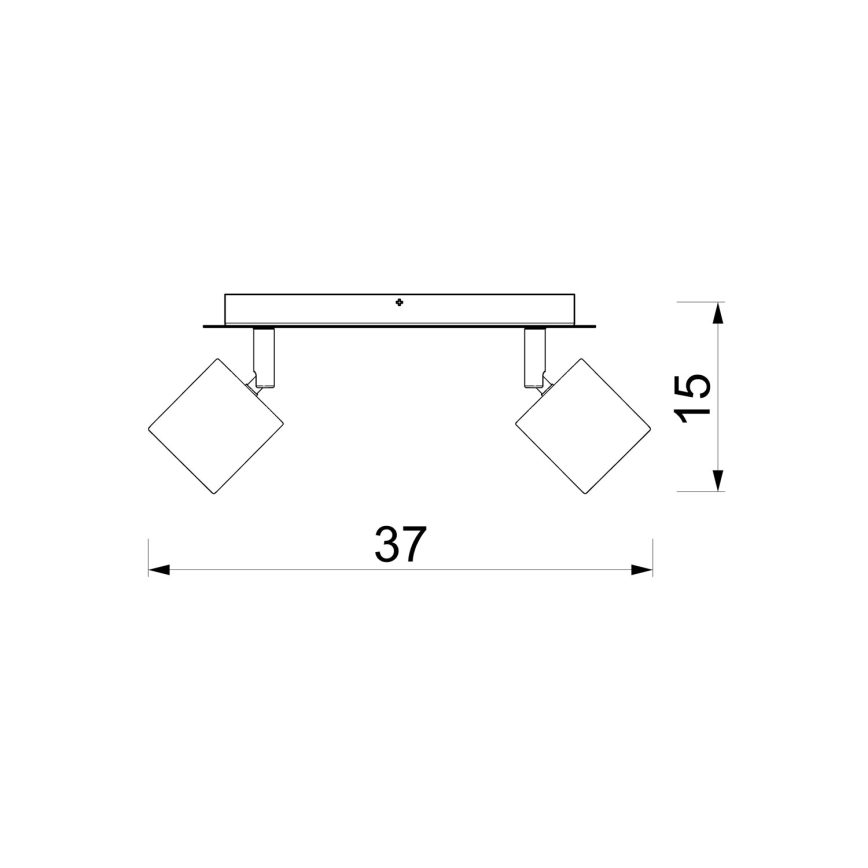 Deckenstrahler DEMIA 2xGU10/8W/230V beige