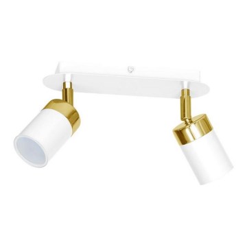 Deckenstrahler JOKER 2xGU10/25W/230V weiß/gold