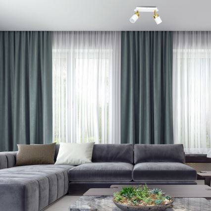 Deckenstrahler JOKER 2xGU10/25W/230V weiß/gold