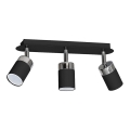Deckenstrahler JOKER 3xGU10/25W/230V schwarz/glänzender Chrom
