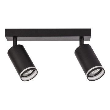 Deckenstrahler PIPE 2xGU10/10W/230V schwarz
