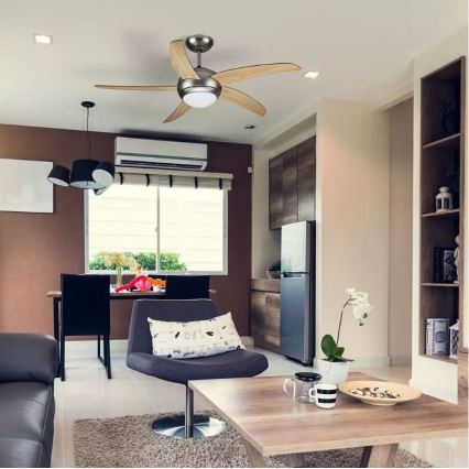 Deckenventilator 2xE27/20W/230V d 132 cm + Fernbedienung