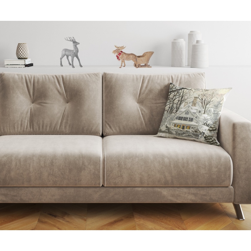 Deko-Kissen 43x43 cm beige