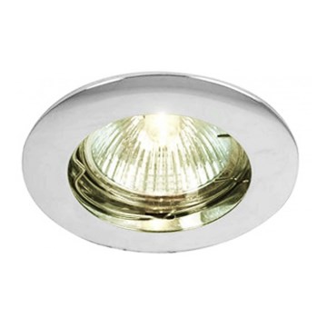 Deko-Light 120018 - Einbauleuchte RUND 1xGU5,3-MR16/35W/12V glänzendes Chrom