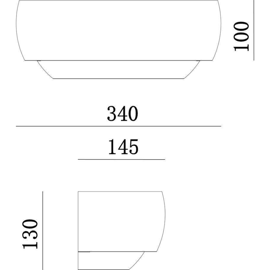 Deko-Light 341206 - Wandleuchte TWYNNDA 1xE14/40W/230V weiß
