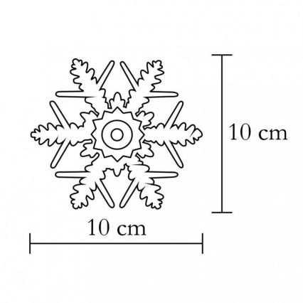 Dekoration ins Fenster 1xLED/2xCR2032