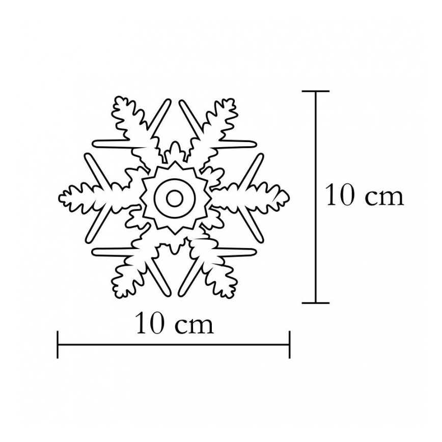 Dekoration ins Fenster 1xLED/2xCR2032