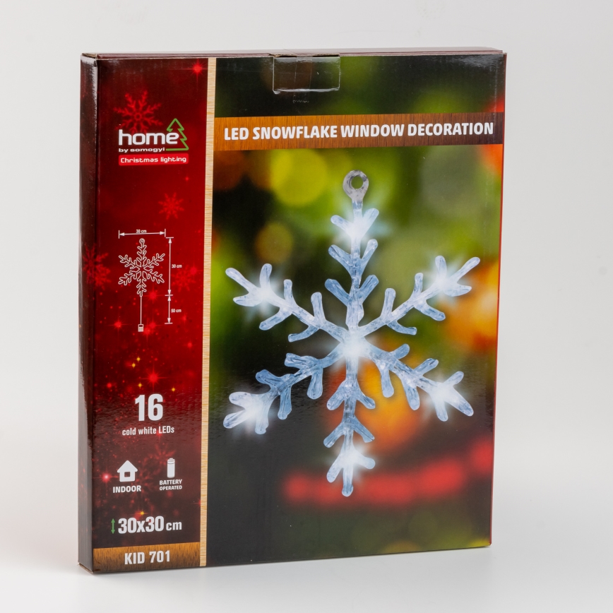 Dekoration ins Fenster 8xLED/3xAA