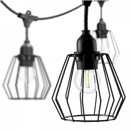 Dekorative Außen-Lichterkette CRETE 15xE27/230V 20m IP44