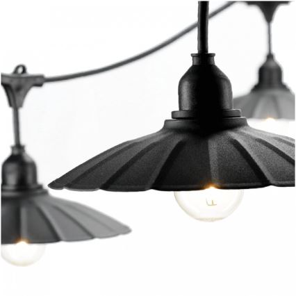Dekorative Außen-Lichterkette CRETE 20xE27/230V 25m IP44