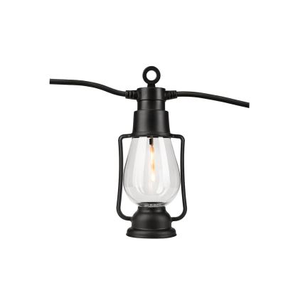 Dekorative Außen-Lichterkette GIRLANDA 20 LEDs 20 m IP44 warmweiß
