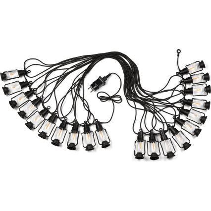 Dekorative Außen-Lichterkette GIRLANDA 20xLED 20m IP44 warmweiß