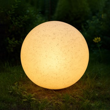 Dekorative Außenleuchte LUMISTONE 1xE27/15W/230V IP65 Ø 28 cm