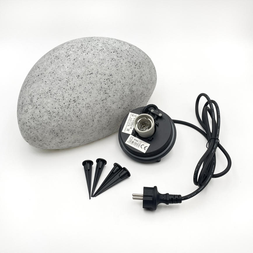 Dekorative Außenleuchte LUMISTONE 1xE27/15W/230V IP65 Ø 31,8 cm