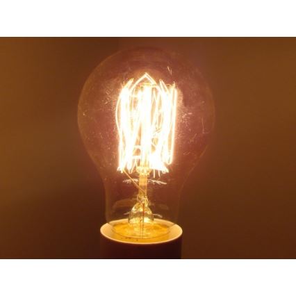 Dekorative, dimmbare Hochleistungs-Glühlampe SCROBB A19 E27/60W/230V 2200K