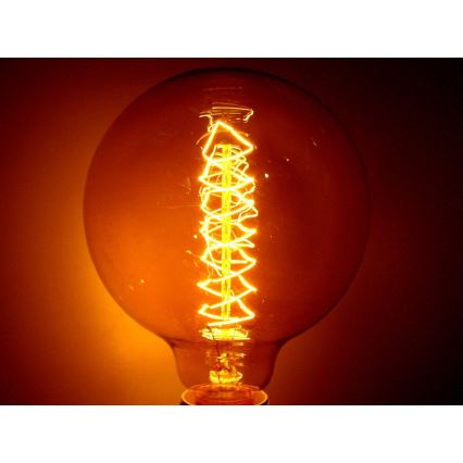 Dekorative, dimmbare Hochleistungs-Glühlampe SELRED G125 E27/60W/230V 2200K