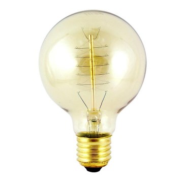 Dekorative dimmbare Hochleistungsglühlampe VINTAGE G80 E27/40W/230V