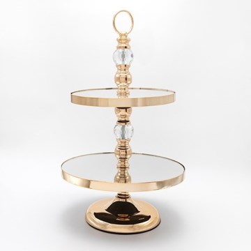 Dekorative Eta­ge­re 50x30 cm golden