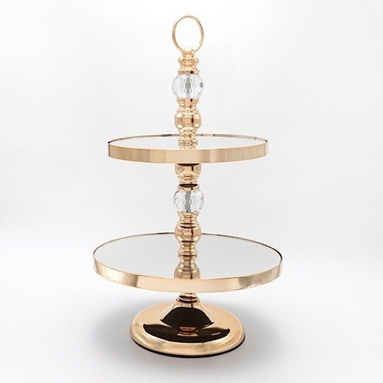 Dekorative Eta­ge­re 50x30 cm golden