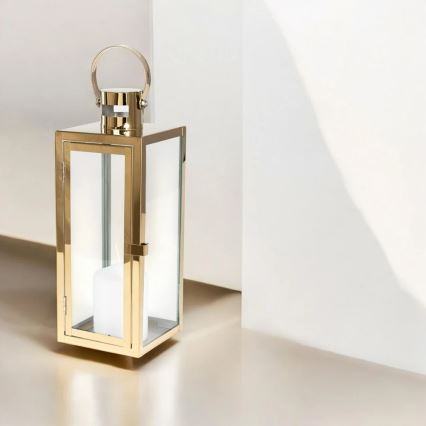 Dekorative Laterne 38 cm, gold