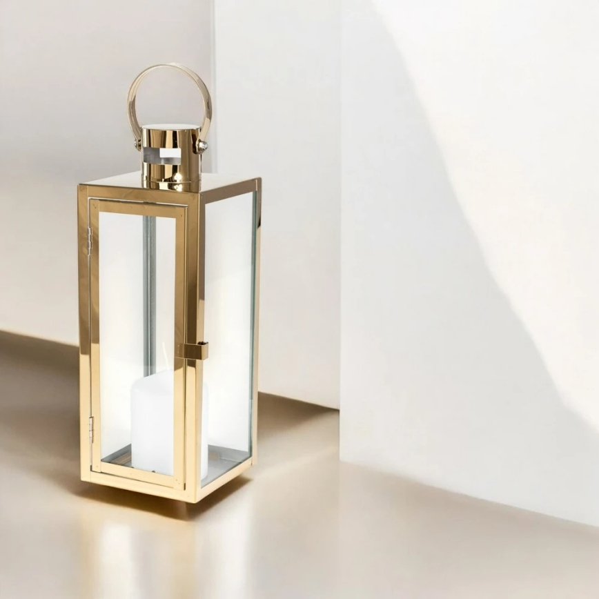 Dekorative Laterne 38 cm, gold