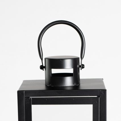 Dekorative Laterne 49 cm schwarz