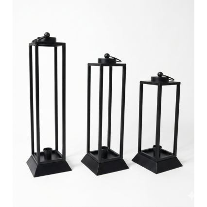 Dekorative Laterne HALL 34 cm schwarz