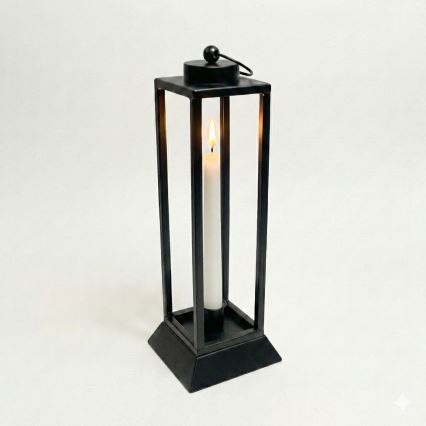 Dekorative Laterne HALL, 45,5 cm, schwarz