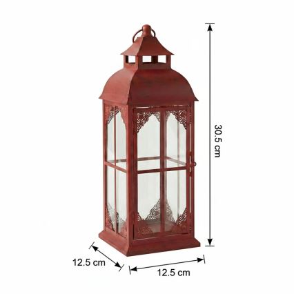 Dekorative Laterne REDY, 30,5 cm, rot
