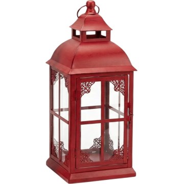 Dekorative Laterne REDY 42 cm rot
