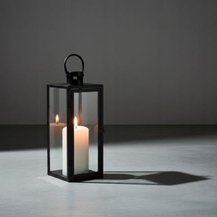 Dekorative Laterne TOWER, 29 cm, schwarz