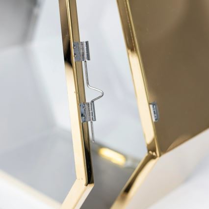 Dekorative Laterne TOWER, 43 cm, goldfarben