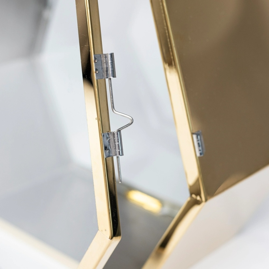 Dekorative Laterne TOWER, 43 cm, goldfarben