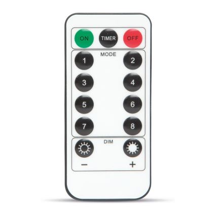 Dekorative LED-Kette HALLOWEEN LED/5V/8 Funktionen Spinnennetz + Fernbedienung