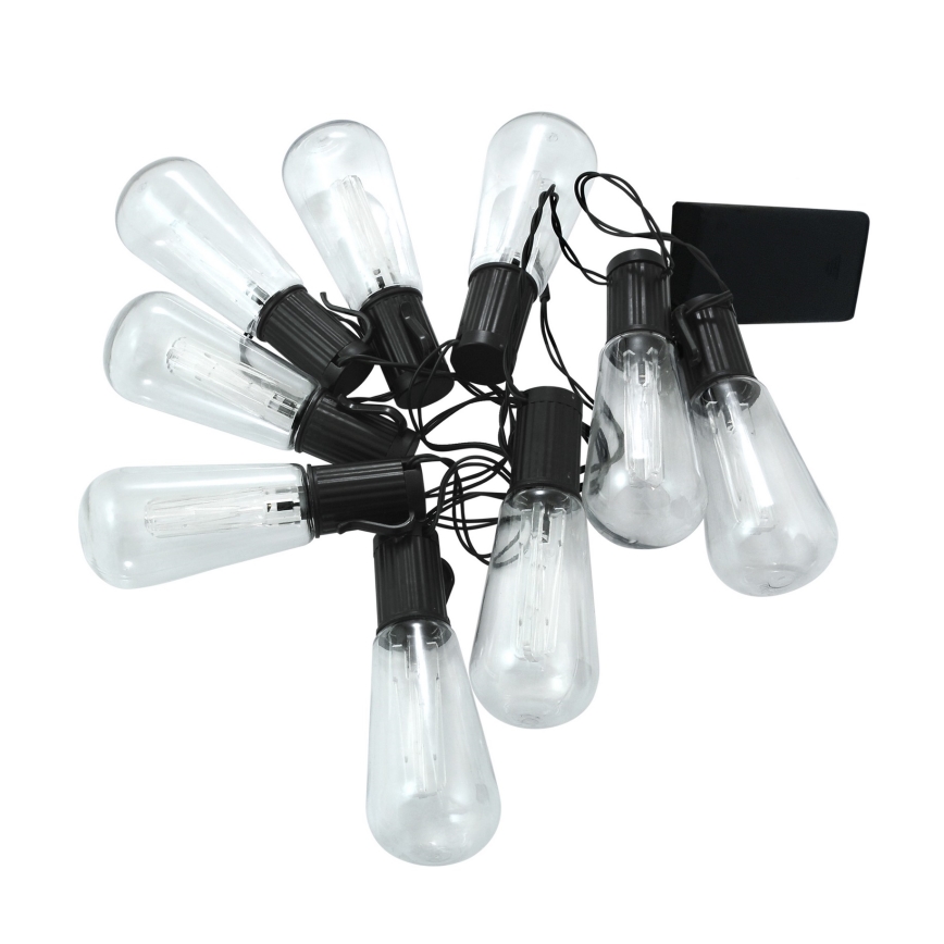 Dekorative LED-Lichterkette EDISON 2,65 m 10xLED/2xAA