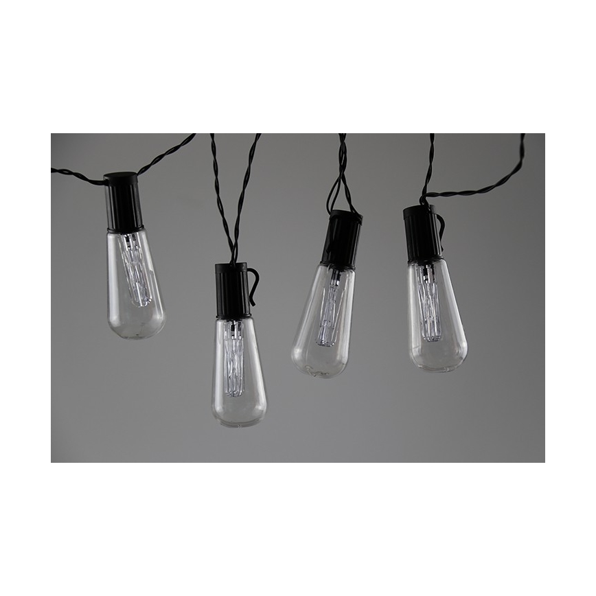 Dekorative LED-Lichterkette EDISON 2,65 m 10xLED/2xAA