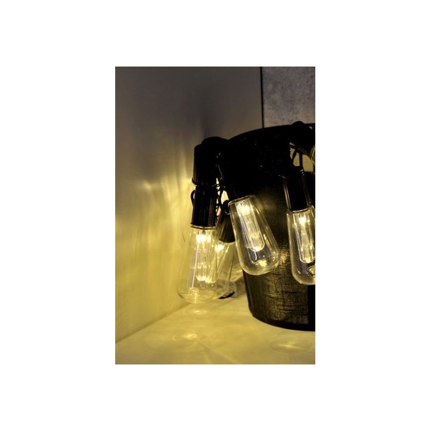 Dekorative LED-Lichterkette EDISON 2,65 m 10xLED/2xAA