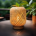 Dekorative LED-Tischleuchte BOHO LED/2xAAA Rattan