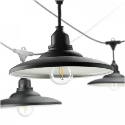 Dekorative Lichterkette für den Außenbereich CRETE 15xE27/230V 20m IP44