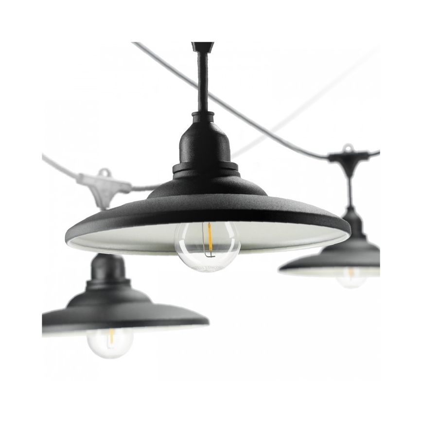 Dekorative Lichterkette für den Außenbereich CRETE 15xE27/230V 20m IP44